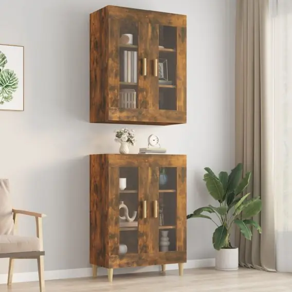 Dostępne od ręki Szafka wisząca, przydymiony dąb, 69,5x34x90 cm Lumarko! - Hurtownia wielobranżowa Lumarko